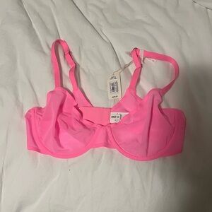 Aerie Pink Underwire mesh Bra